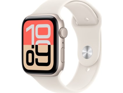 apple watch se 3 gps cellular 44mm starlight aluminium case with starlight sport band s m ien562971