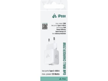 ipeax gan sitova nabijecka 20w usb c usb a bila ien566711