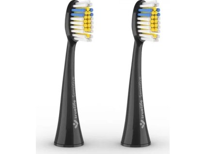 truelife nahradni hlavice pro sonicbrush k150 uv sensitive cerne 2ks ien535807