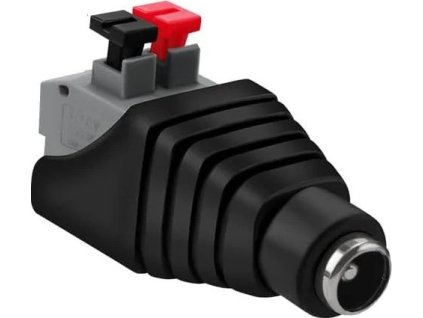 conexpro dc napajeci konektor zasuvka 2 1x5 5 mm s pruzinovou svorkou ien519588