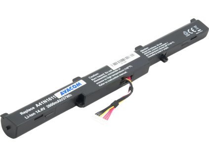 avacom asus g553 gl753 n552 li ion 14 4v 2600mah 37wh ien396330