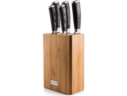 g21 sada nozu gourmet stone 5 ks bambusovy blok ien413766
