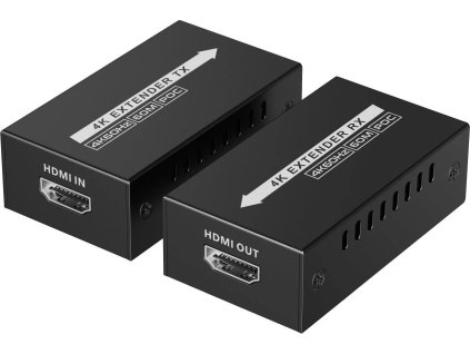 premiumcord 4kx2k 60hz hdmi2 0 extender na 60m pres jeden kabel cat6 6a 7 ien520351