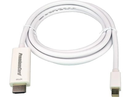 premiumcord mini displayport 1 2 na hdmi 2 0 kabel pro rozliseni 4kx2k 60hz 1m ien532999