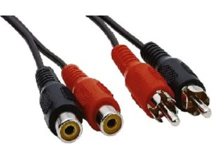 premiumcord kabel 2x cinch 2x cinch m f 5m ien157684