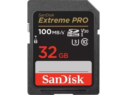 sandisk extreme pro sdhc 32gb 100mb s uhs i u3 class 10 ien444124