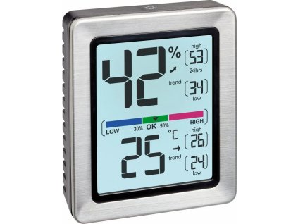 tfa 30 5047 54 digitalni teplomer vlhkomer exacto stribrny ien453697