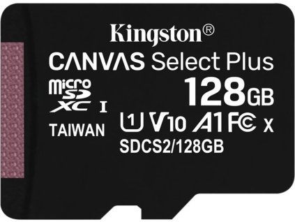 kingston microsdxc 128gb canvas select plus a1 c10 bez adapteru ien376532