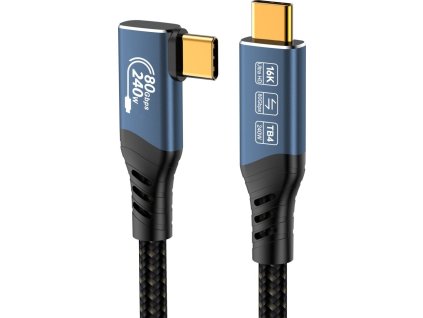 premiumcord usb4 version2 0 80gbps 16k 60hz 240w thunderbolt 3 a 4 kabel zahnuty 1m ien570850