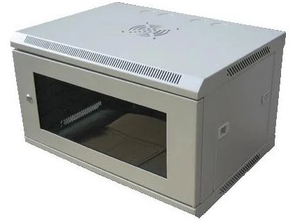 datacom 19 nastenny rozvadec jednodilny 9u 450mm sedy ien102023