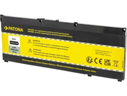 patona baterie pro ntb hp pavilion gaming 15 17 4380mah li pol 11 55v sr03xl ien524211