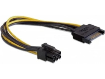 delock napajeci kabel sata 15 pin na 6 pin pci express ien235724
