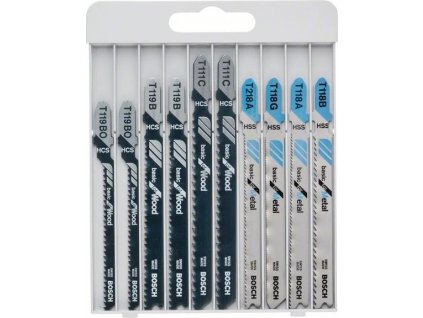 bosch 10dilna sada pilovych platku pro kmitaci pily basic for metal and wood t 119 2 607 010 630 ien501106