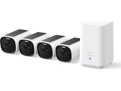 venkovni kamera se solarnim nabijenim anker eufy e40 sada 4ks jednotka homebase 2 2k bila ien564788