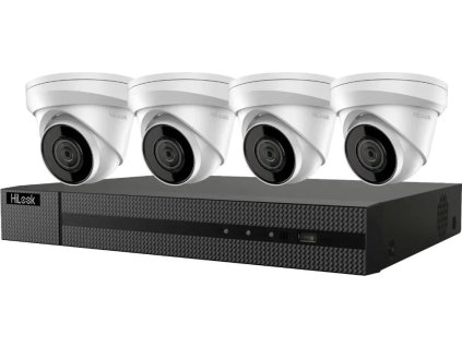 hilook powered by hikvision 4k poe turret kit ik 4248th mh p 4x kamery ipc t280h 2 8mm 1x nvr 104mh c 4p 2tb hdd ien521306