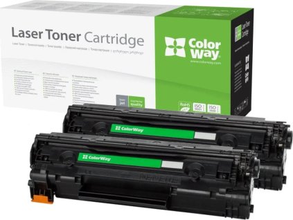 colorway kompatibilni toner s canon crg 726 crg 728 cerny 2x 2 100 stran dual pack ien433938