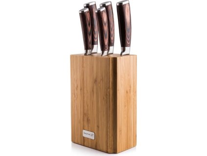 g21 sada nozu gourmet nature 5 ks bambusovy blok ien413764
