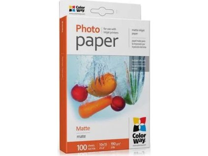 colorway fotopapir matny 190g m2 10x15 100 ks ien260489
