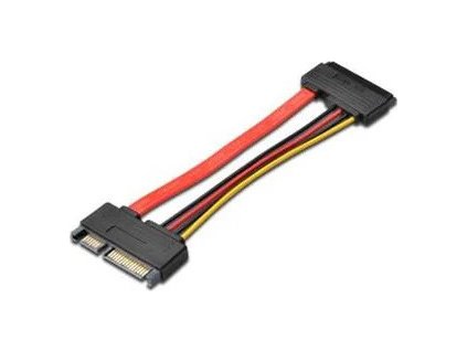 premiumcord prodluzka k hdd sata 22pin data napajeni m f 15cm ien181003