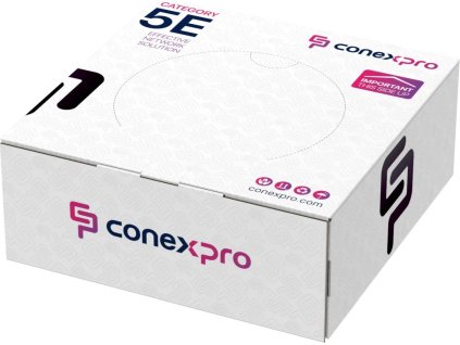 conexpro utp kabel venkovni cat5e pe 24 awg 100m cerny ien533208