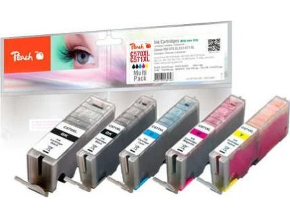 peach combi pack s cipem kompatibilni s canon pgi 570xl cli 571xl ien250582