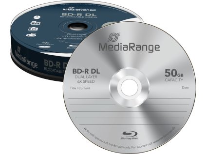 mediarange blu ray 50gb 6x 10pack ien184311