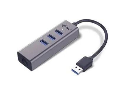 i tec usb 3 0 metal hub 3 port gigabit ethernet ien269878