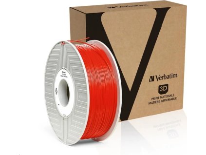 verbatim filament pla 1 75mm 335m 1kg cerveny ien348901