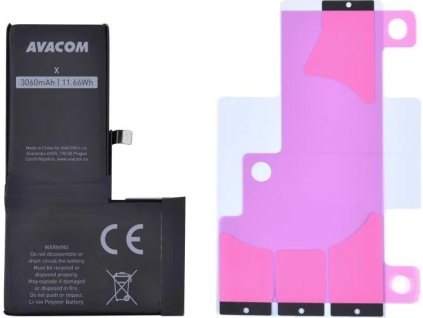 avacom baterie pro apple iphone x vysokokapacitni li ion 3 81v 3060mah nahrada 616 00346 ien350148