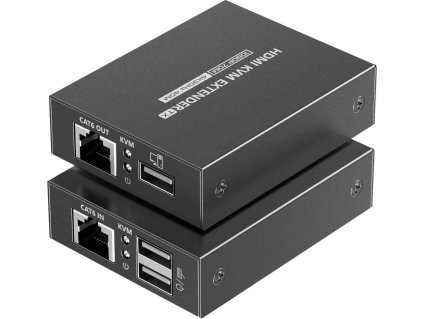 premiumcord hdmi kvm extender 4k a full hd 1080p na 70m s prenosem usb ien488871