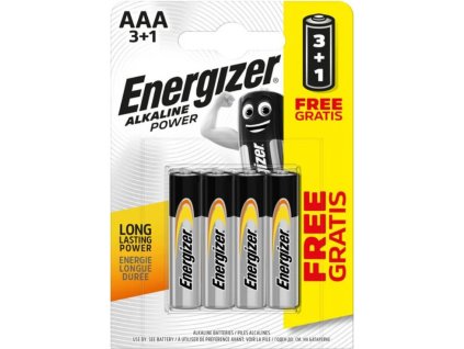 energizer alkaline power mikrotuzka aaa 4 ks 3 1 zdarma ien390687