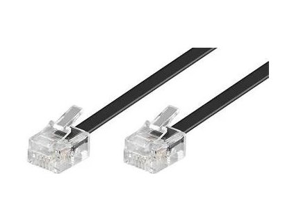 premiumcord kabel telefonni rovny 6p4c plug 6p4c plug 15m cerny ien352154