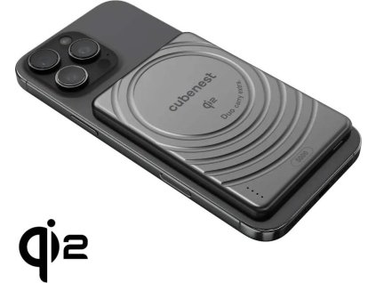 cubenest qi2 magneticka bezdratova powerbanka slimdual 5000 mah sq1b3d cerna ien553045