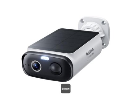 venkovni kamera se solarnim nabijenim baseus security s1 lite 2k bila ien574332