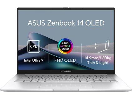 asus zenbook 14 ux3405ca oled233x foggy silver celokovovy ien553585