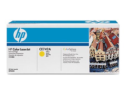 hp ce742a yellow toner 7300str pro clj cp5225 originalni ien102549