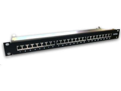 datacom patch panel 19 stp 24 port cat6a lsa 1u bk 3x8p vl ien373891