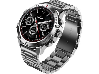 garett smartwatch v14 silver steel ien574247