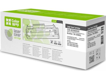 colorway kompatibilni toner pro brother tn 2590xl cerny 3 000 stran ien564692