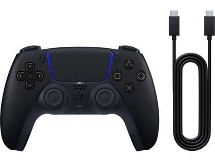 ps5 dualsense wireless controller midnight black pc ready usb kabel ien575255
