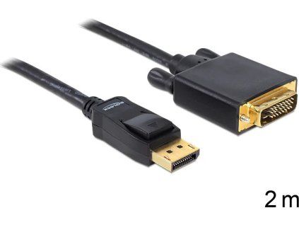 delock kabel displayport samec na dvi 24 1 samec 2m 82591 ien186491