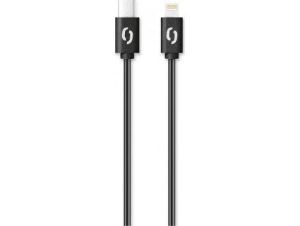 datovy kabel aligator power 3a usb c lightning 1m cerny ien382357