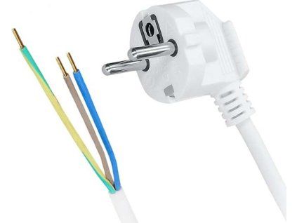 solight flexo kabel 3x 1mm2 bila 2m ien473287