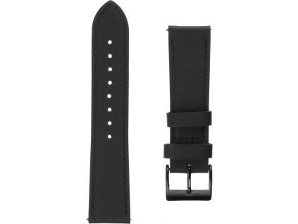 fixed leather strap s sirkou 22mm pro smartwatch cerny ien391307