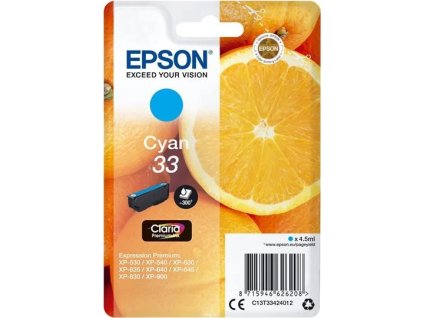 epson singlepack 33 claria ink t3342 azurova originalni ien264272