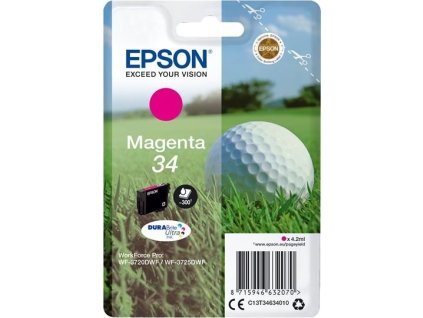 Epson Singlepack 34 DURABrite Ultra Ink T3463 purpurová - originální