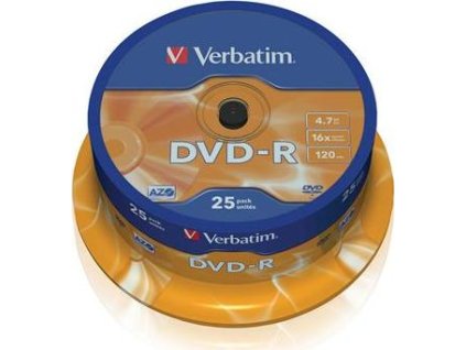 Verbatim DVD-R  4,7GB 16x cake (25 ks)