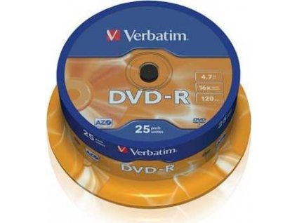 Verbatim DVD-R  4,7GB 16x cake (25 ks)