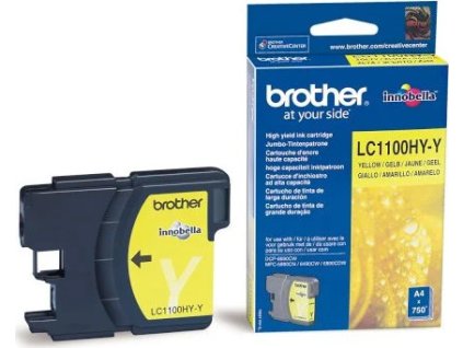 brother inkoust lc 1100hy y yellow 750 stran originalni ien114186
