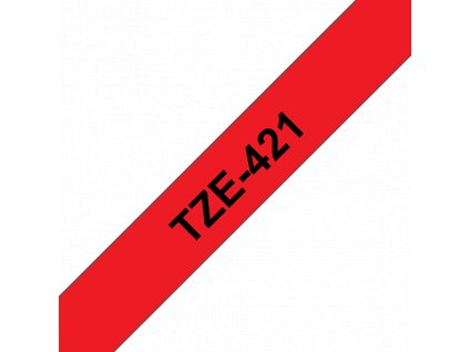 Brother TZe-421, červená / černá (9mm, laminovaná)